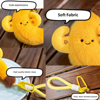 Porte-clés en peluche mignon en forme de fruits (banane, pomme, avocat) – Vente en gros, fabricant personnalisé, breloque de sac, cadeaux pour enfants