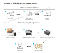 Impresora 3D Piocreat China para Coronas Dentales de Resina, Impresora 3D de Cera para Joyería, Impresora Digital 3D al por Mayor
