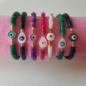 Multi Color Evils <b>Eyes</b> Bracelets Boho Style <b>Candy</b> Color Popular Natural Stone Beads With <b>Eye</b> Beads Bracelet for Women Men - Product Image 1