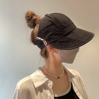 Sombreros de Verano Plegables para Mujer, con Protección Solar, Ala Ancha, para Playa, Béisbol, con Bolsillo, para Deportes, Fiestas, Viajes, Pesca