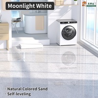 Peinture de sol décorative en sable coloré époxy, revêtement de sol professionnel pour projets commerciaux.