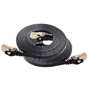 Cable Ethernet Plano Cat8 SSTP SFTP, Cable de Conexión de Cobre Puro 30/26AWG con Conector RJ45 Chapado en Oro - Product Image 1