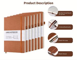 Diario A5 Personalizado al por Mayor con Correa Elástica, Diario con Logotipo de Marca Impreso, Bloc de Notas, Cuaderno de Cuero PU - Product Image 2