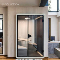 Caja de sonido para oficina, sofá privado silencioso para chatear, Área Comercial para chatear, cápsulas para reuniones insonorizadas modernas, negociar