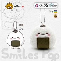 Gantungan Kunci Boneka Nasi Kepal Kustom, Disetujui CE & UKCA. Smilespop Menawarkan Logo & Ukuran Kustom untuk Gantungan Tas Lucu Grosir.