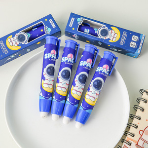 Gomme rétractable en forme d'astronaute, thème exploration spatiale, pour fournitures scolaires, en boîte - Product Image 3