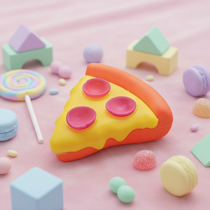 Jouet à presser en forme de pizza 2026, anti-stress souple et moelleux pour enfants, cadeau ludique de décompression en forme de nourriture mignonne pour les enfants - Product Image 1