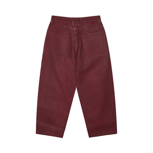 <span class=keywords><strong>Jean</strong></span> en denim ciré écologique de haute qualité pour homme, coupe baggy taille mi-haute, imprimé léopard, style streetwear hip-hop personnalisé, tendance 2026 - Product Image 2