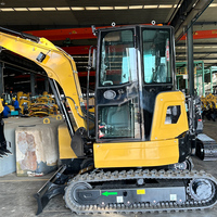 Mini-excavatrice chinoise de 1 à 6 tonnes, mini-excavatrice compacte hydraulique sur chenilles, largement utilisée dans l'agriculture et l'aménagement paysager