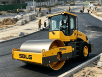 Rouleau compresseur vibrant à tambour unique SDLG RS8140 de 14 tonnes d'occasion |   CE |   EPA |   Compacteur de sol EURO 5, moteur Kubota, transmission hydraulique