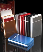 Étui à cigarettes fin pour femmes, lot de 20, disponible en 6 couleurs, compact, tendance, durable, portable, avec logo personnalisé, vente en gros