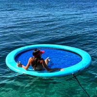 Hamac flottant rond de coussin solaire gonflable de nouvelle conception pour la mer/lac/piscine d'intex