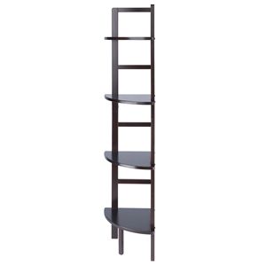 DB Aiden Coffee Finish Corner Bakers Rack Elegante diseño de librería - Product Image 6