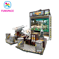 Máquina de Juego de Tiro para Interiores, Equipo de Parque de Atracciones, Simulador de Juego de Tiro Arcade que Funciona con Monedas