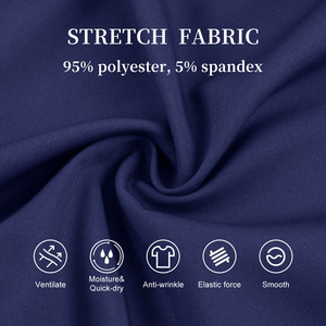 Unisex Scrub Set V-Neck Short Sleeve Moisture Wicking Knitted Hospital Uniforms Split Set For Medical Staff - Product Image 2