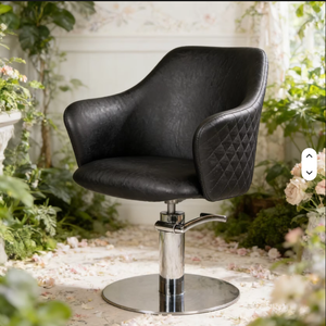 Silla de Estilismo Ergonómica de Cuero Plegable, Ajustable en Altura, Giratoria 360 Grados, con Elevación Hidráulica para Barbería, Venta al Por Mayor - Product Image 6