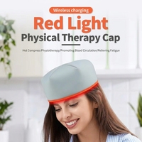 Casque et chapeau de luminothérapie infrarouge unisexe 660nm 830nm, prise US, portable pour la maison/le bureau