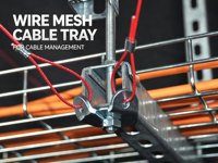 Plateau de câblage ventilé TOPFIX en treillis métallique galvanisé avec accessoires de suspension complets CE ISO