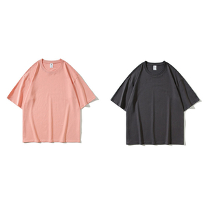 Logotipo personalizado de alta calidad 240 GSM peso pesado 100% algodón hombro caído de gran tamaño recortada Boxy camisetas <span class=keywords><strong>para</strong></span> hombres - Product Image 5