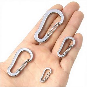 Mosquetón de Alta Resistencia M8 de Aleación de Aluminio con Acabado Negro, Gancho de Resorte con Clip DIN5299 - Product Image 4