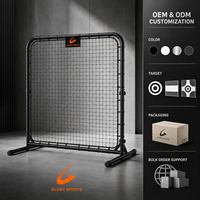 Filet d'entraînement de rebond multisports portable avec cadre en acier pour l'entraînement des athlètes et des équipes en intérieur et en extérieur