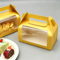 Emballage en papier de qualité alimentaire, boîte cadeau en carton pliable, logo personnalisé, impression UV, boîte à gâteau, boîte à dessert, écologique, recyclable