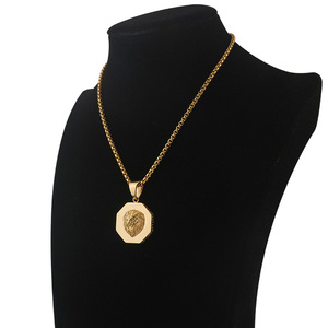 Joyería Retro para Hombre, Lujosos Colgantes de Acero Inoxidable con Baño de Oro en Forma de León, para la Fabricación de Collares, Venta al Por Mayor - Product Image 6