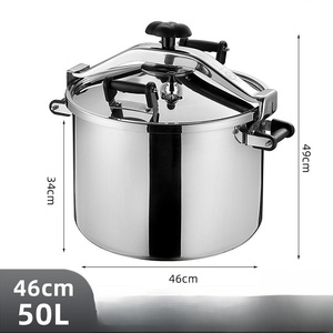 Cuisinière à pression commerciale en acier inoxydable de 80 L, capacité extra-large de 50 L, avec conception anti-explosion pour restaurants et usage domestique - Product Image 6