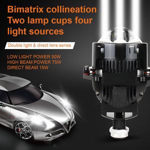 Proyector LED de Alta Potencia K202 Len Bi, Faro Láser con 3 Mini Lentes de 3 Pulgadas, Lentes Bi-LED para Automóvil - Product Image 4