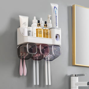 Nuevo Soporte de Pared para Cepillos de Dientes de un Solo Nivel, Material PP, Diseño Moderno para Organizar el Baño, 2021 - Product Image 3