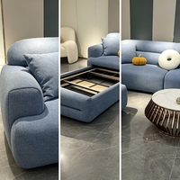 Ensemble de canapés modernes avec chaise longue détachable, tissu moelleux, modulaire, écologique, imperméable, facile à nettoyer, personnalisable, meubles pour la maison