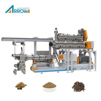 Machine d'extrudeuse de fabrication de granulés de nourriture pour poissons flottants auto-enrichis pour les industries de l'usine et des plantes d'alimentation animale