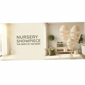 Décorations Blanches Tendance : Panier <span class=keywords><strong>Mural</strong></span> Doré en Osier, Lot de 3 Pièces Modernes - Product Image 6