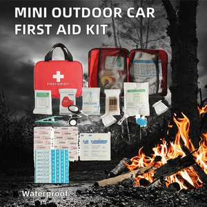 Trousse de premiers soins étanche Portable blessures essentielles équipement d'urgence médicale Kits de survie pour voiture cuisine <span class=keywords><strong>Camping</strong></span> - Product Image 2