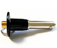 Goupille de sécurité à bille en acier inoxydable avec cordon, goupille de sécurité anti-perte à dégagement rapide pour équipement industriel