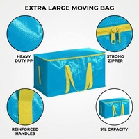 Sacs de rangement pliables robustes avec poignées renforcées, organisateurs pour dortoir, sacs de déménagement imperméables, sacs de déménagement pour étudiants, lot de 6
