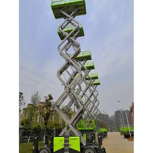 Elevador de tijera de terreno rugoso accionado por bomba hidráulica, 16m, Zs1623rt