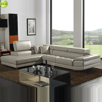 Sofá moderno de nuevo diseño, sofá de Alemania de lujo y cómodo, muebles de sofá de cuero genuino para sala de estar, sofás de esquina