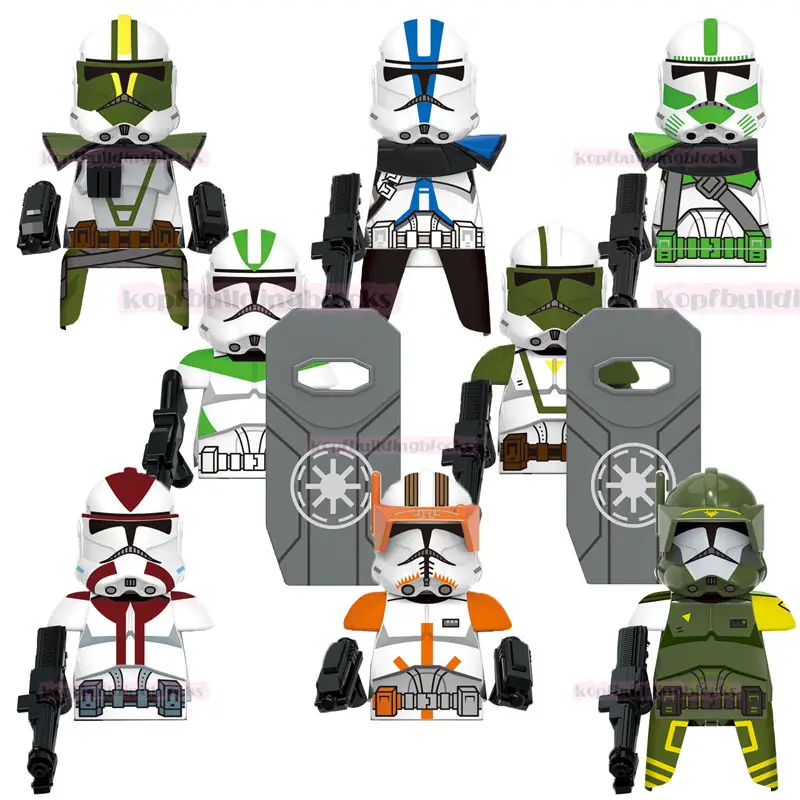 X0345 Guerras Espaciais Filme Figura SW Anaxes Doom ARC Clone Storm Trooper Comandante Cody Appo Mini Bricks Building Block Figura Brinquedo