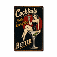 Nouvelle Plaque Murale Rétro Personnalisée 2026 – Décoration Métallique Vintage pour Bar, Pub, Club ou Caverne Masculine