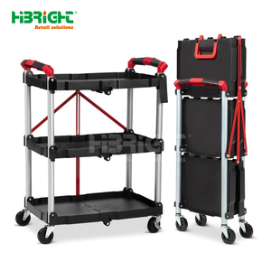 Carrito de Servicio Plegable y Fijable con Construcción Robusta y Manija Suave - Product Image 1