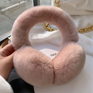 <span class=keywords><strong>Orejeras</strong></span> de Piel de Conejo para Invierno, <span class=keywords><strong>Orejeras</strong></span> Ligeras de Felpa Genuina, Protección contra el Frío, Talla Única, Accesorio de Moda - Product Image 2