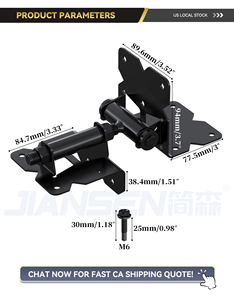 Bản lề cổng hàng rào tự đóng SS304 hạng nặng (1 cặp) - Product Image 3