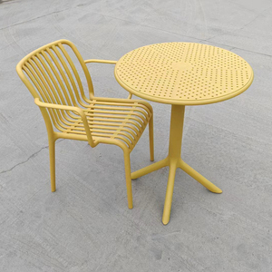 Nordic Hot <b>Sale</b> Modern Stacking PP Polypropylene Plastic Dining <b>Chairs</b> with Arms Home Furniture Customized Color - Product Image 4