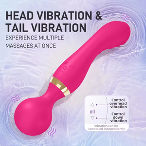 Bon prix Silicone Double tête AV baguette masseur G Spot <span class=keywords><strong>gode</strong></span> vibrateurs pour femmes sex toys pour femme Autres produits de massage - Product Image 4
