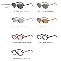 Lunettes de vue ovales noires rétro à monture intégrale en PC pour verres correcteurs avec protection UV400 et usage quotidien au bureau