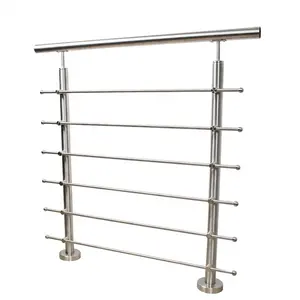 Stainless Steel Balustrade / Handrail For Glass Stair/Balcony/Garden Stair Handrail Column From Isure Marine