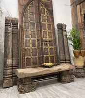 Table basse de style colonial moderne et luxueuse, décoration vintage pour la maison, pour le salon et la chambre à coucher, ensemble en bois pour la salle à manger