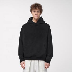 Sudaderas con capucha de algodón de alta calidad de peso pesado Sudadera con capucha en blanco Logotipo bordado personalizado Hombres Sudadera con capucha - Product Image 1