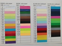 70-250gsm A3 A4 45 couleurs assorties couleurs blanches pâte de bois noir couleur papier pliant papier carton de couleur pour l'artisanat